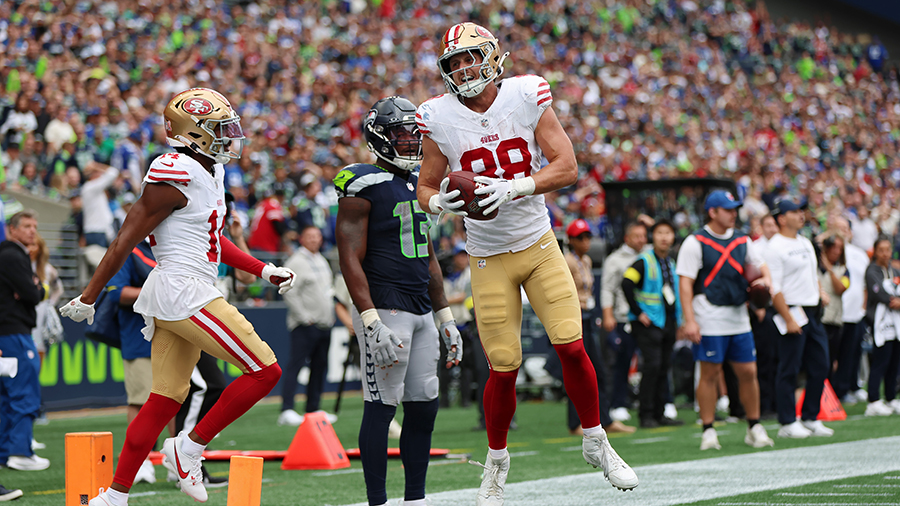 Seattle Seahawks go-ahead touchdown pass San Francisco 49ers Week 1 loss 2025...