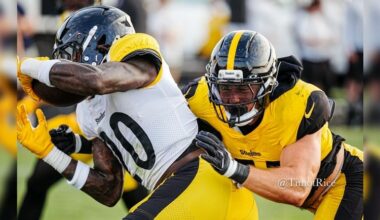 Nick Herbig Steelers defense Kaleb Johnson