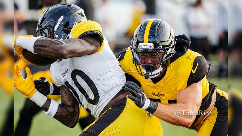 Nick Herbig Steelers defense Kaleb Johnson