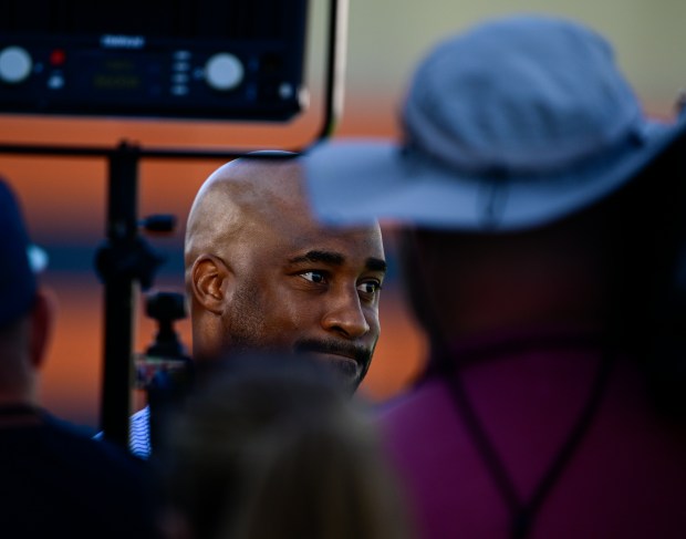 Damani Leech, President of the Denver Broncos, speaks during a press conference at training camp at Broncos Park Powered by CommonSpirit in Centennial on Saturday, July 26, 2025. (Photo by Andy Cross/The Denver Post)