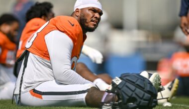 John Franklin-Myers, Dre Greenlaw miss Broncos practice