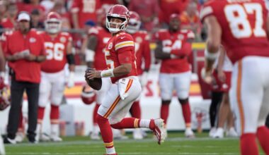 Kansas City’s new offensive line will be tested by Chargers in Brazil