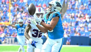 NFC Notes: Jalen Coker, Hunter Renfrow, Alontae Taylor, Falcons, Panthers, Saints