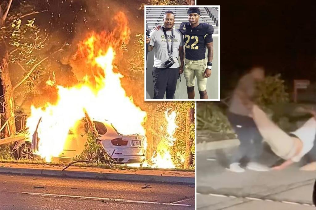Army football player Larry Pickett Jr. saves driver from burning car in Upstate New York crash