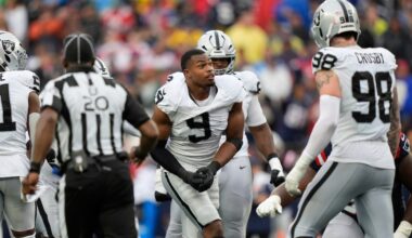 West Rusk’s Tyree Wilson records sack in Las Vegas’ loss to Chicago