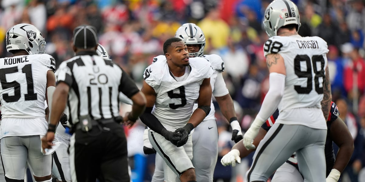 West Rusk’s Tyree Wilson records sack in Las Vegas’ loss to Chicago