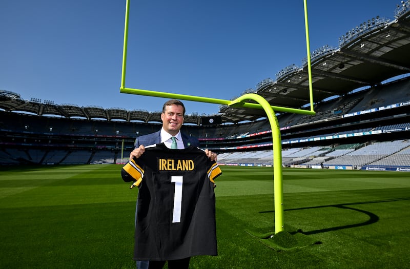 Pittsburgh Steelers director of business development and strategy Daniel Rooney. The NFL game in Croke Park is expected to add a €64 million boost to the Irish economy. Photograph: Brendan Moran/Sportsfile