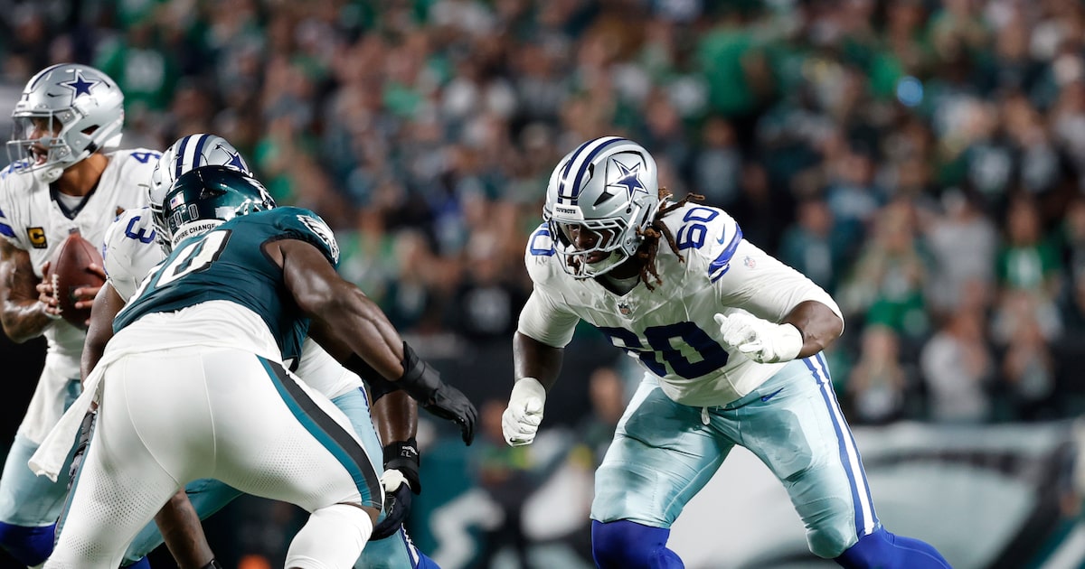 Dallas Cowboys left tackle Tyler Guyton fined by NFL for unnecessary roughness vs. Eagles