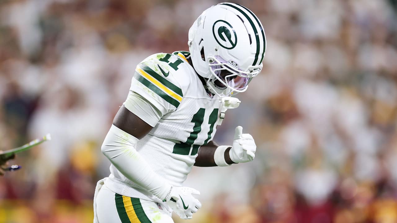 Packers' Jayden Reed likely to miss 6-8 weeks after breaking collarbone vs. Commanders