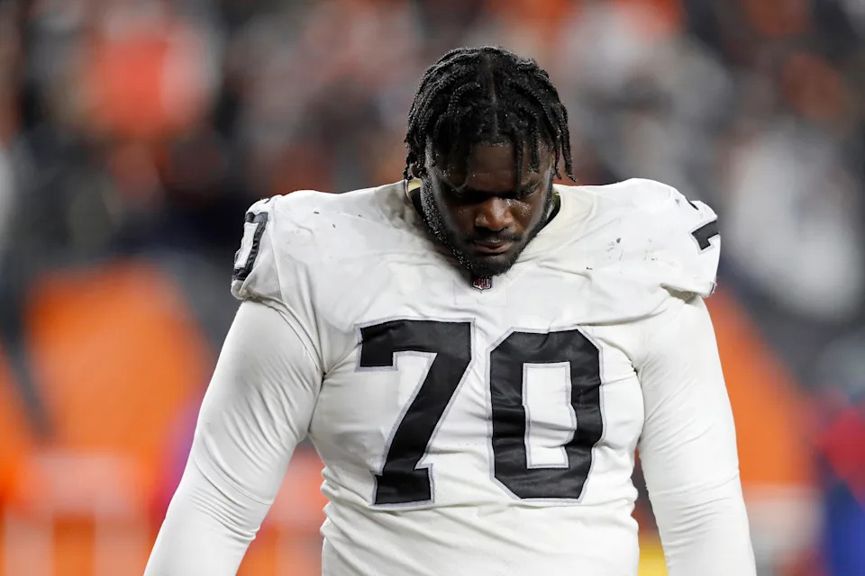 The choice of the offensive lineman from Alabama was ridiculed when the Raiders made the pick. Turns out the critics were spot on. Leatherwood was waived after his rookie season. When last heard of in 2024, he was cut by the Chargers in December.