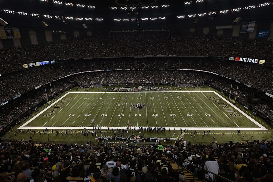 NEW ORLEANS, LA - OCTOBER 26: A general view of the stadium in New Orleans. (Photo by Stacy Revere/Getty Images)Photo by Stacy Revere/Getty Images