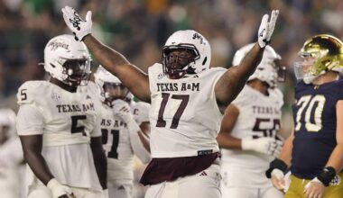 Texas A&M stuns Notre Dame: Last-minute go-ahead TD pushes Aggies past Irish in wild shootout
