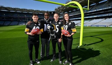 STEELERS TAKE-OVER: The Steelers take-over in Dublin has begun