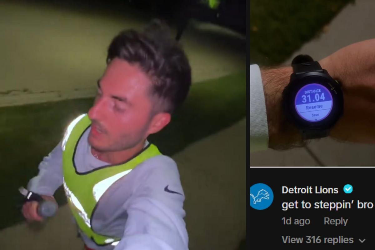 Chicago Bears Fan Runs 31 Miles After Lions Blowout Loss