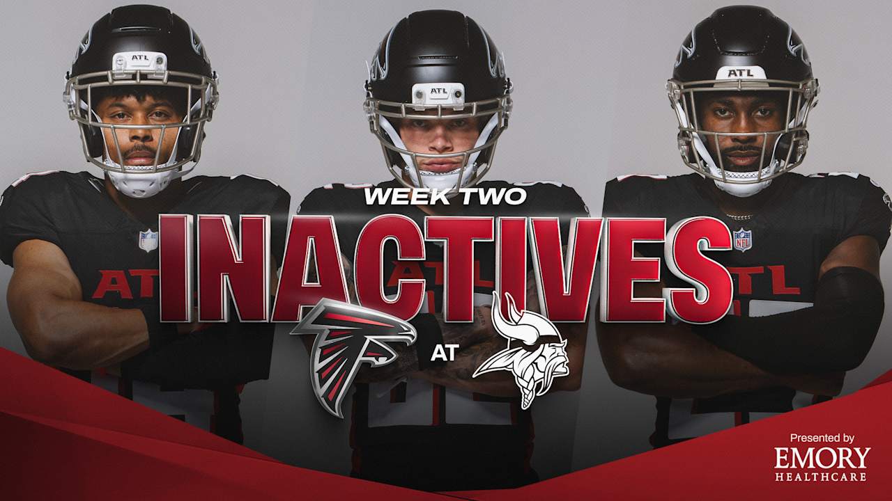 Atlanta Falcons Week 2 inactives vs. Minnesota Vikings
