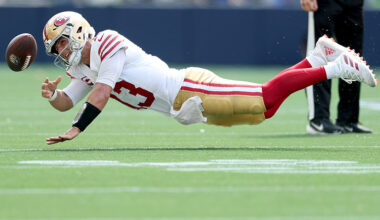 Brock Purdy 49ers QB Seattle Seahawks...