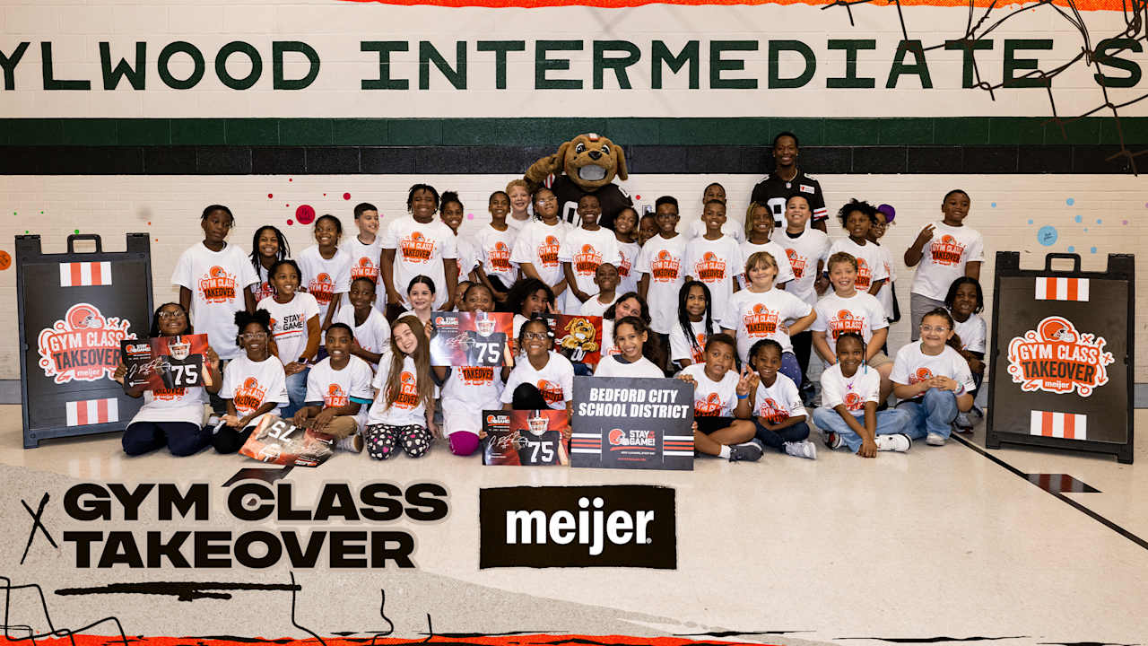 Browns host 1st Gym Class Takeover, presented by Meijer, of the 2025 fall semester
