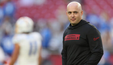 Cardinals offensive coordinator Drew Petzing...