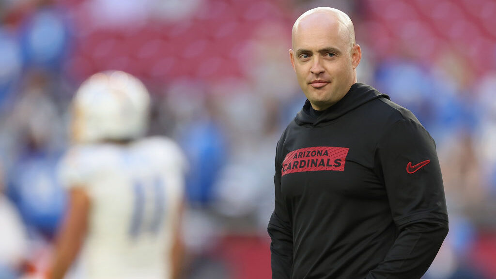 Cardinals offensive coordinator Drew Petzing...