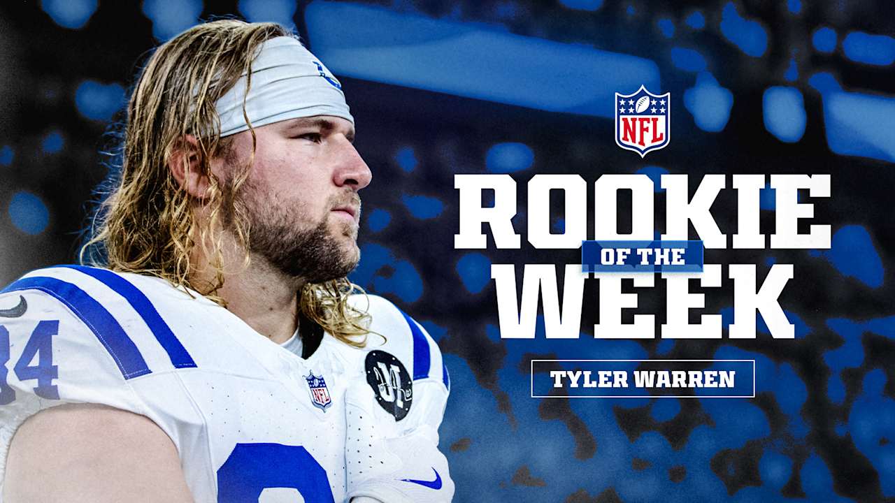 Colts TE Tyler Warren wins Week 2 NFL Rookie of the Week 