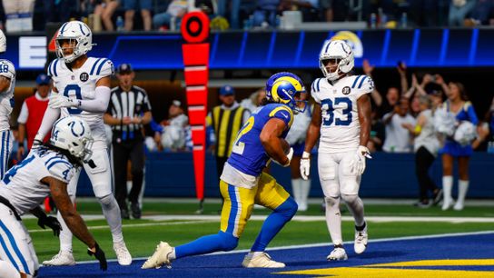 Puka Nacua #12 catches a touchdown pass at SoFi Stadium on September 28, 2025 in Inglewood. Puka Nacua #12 catches a touchdown pass at SoFi Stadium on September 28, 2025 in Inglewood.