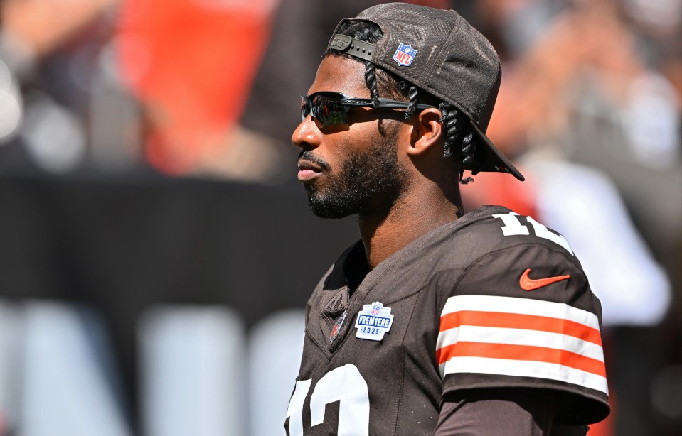 Shedeur Sanders #12 of the Cleveland Browns.