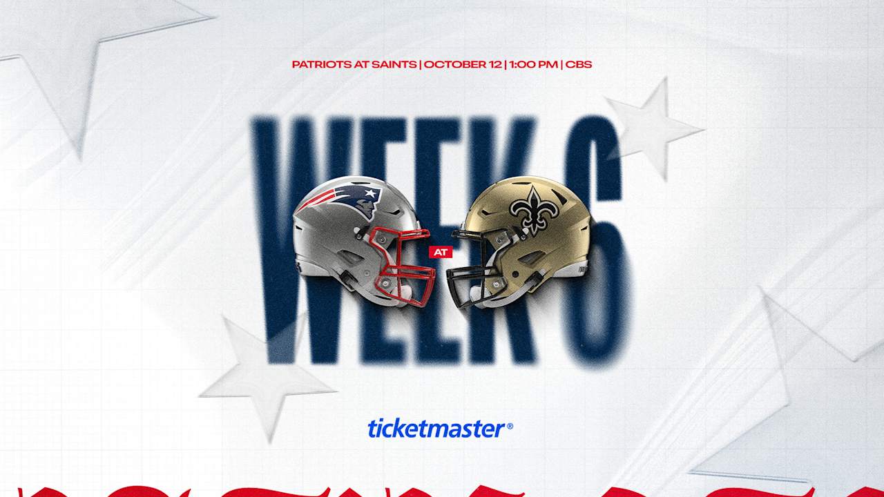 Patriots at Saints Game Moved to 1 PM Start