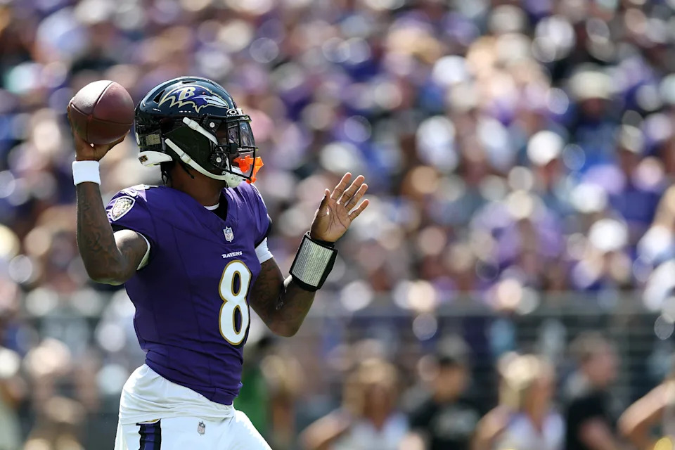 The Ravens have put up 81 points through two games. (Rob Carr/Getty Images)