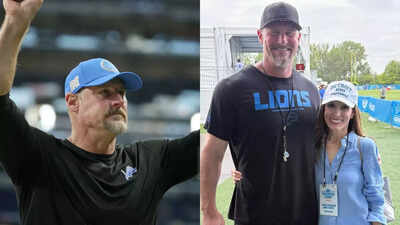 Dan Campbell’s wife posts viral photo of lion carrying bear cub after Detroit Lions crush Chicago Bears in Week 2