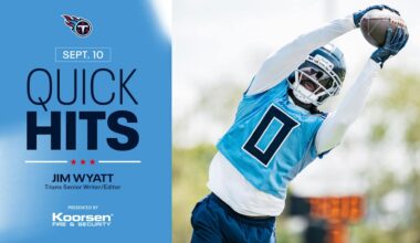 Quick Hits on the Titans After Wednesday's Practice