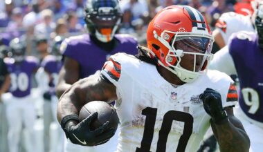 Browns plan to start rookie RB Quinshon Judkins in Sunday's game vs. Packers
