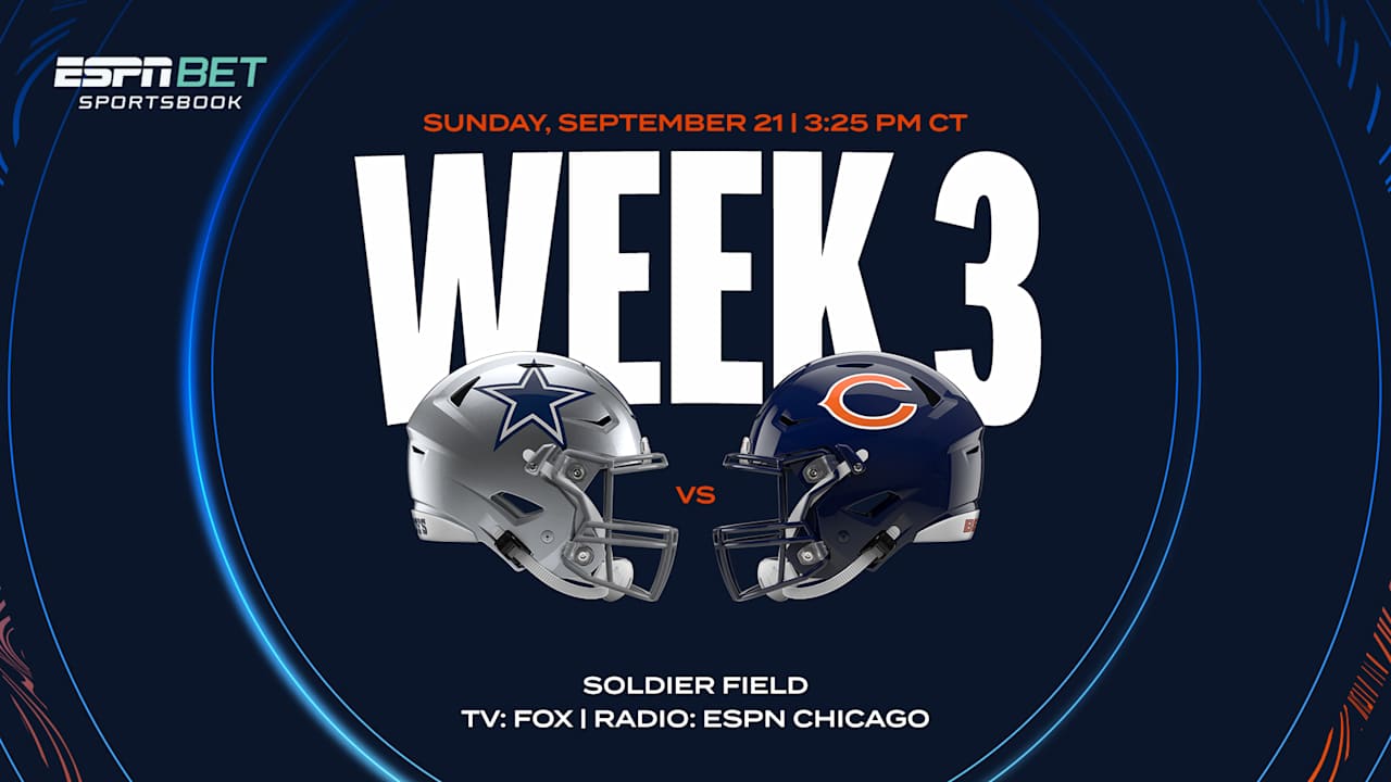 Chicago Bears vs. Dallas Cowboys 2025 Week 3 NFL