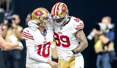 Mac Jones, Ricky Pearsall cleared to play for 49ers on Sunday