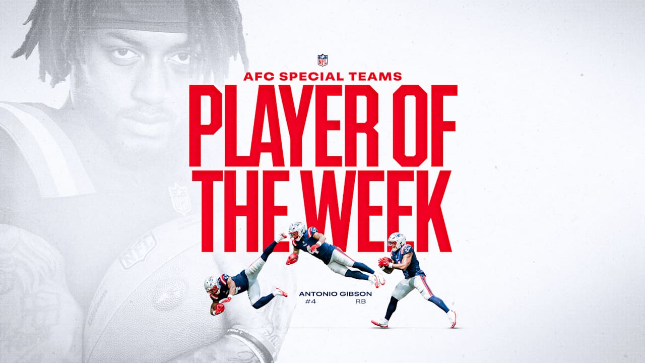 Antonio Gibson Named AFC Special Teams Player of the Week After Electrifying Kickoff Return vs. Dolphins