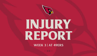 Injury Report: Week 3 vs 49ers