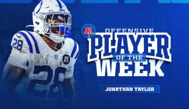 Colts RB Jonathan Taylor named AFC Offensive Player of the Week for Week 2