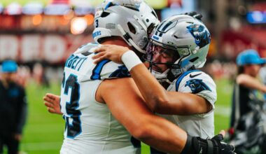 Tests coming Monday for two key offensive linemen