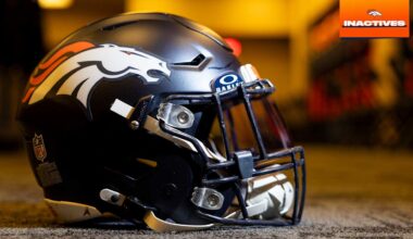 Broncos announce inactives for Week 2 game vs. Colts