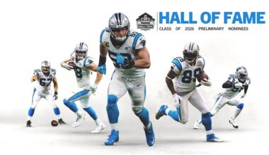 Group of 13 former Panthers among 128 preliminary nominees for Pro Football Hall of Fame Class of 2026
