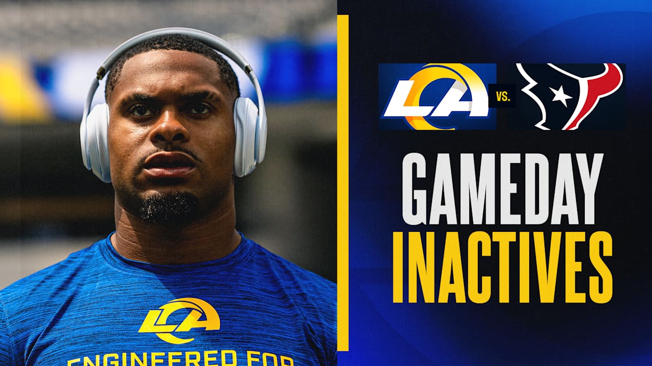 Running back Jarquez Hunter among Rams' inactives for Week 1 vs. Texans