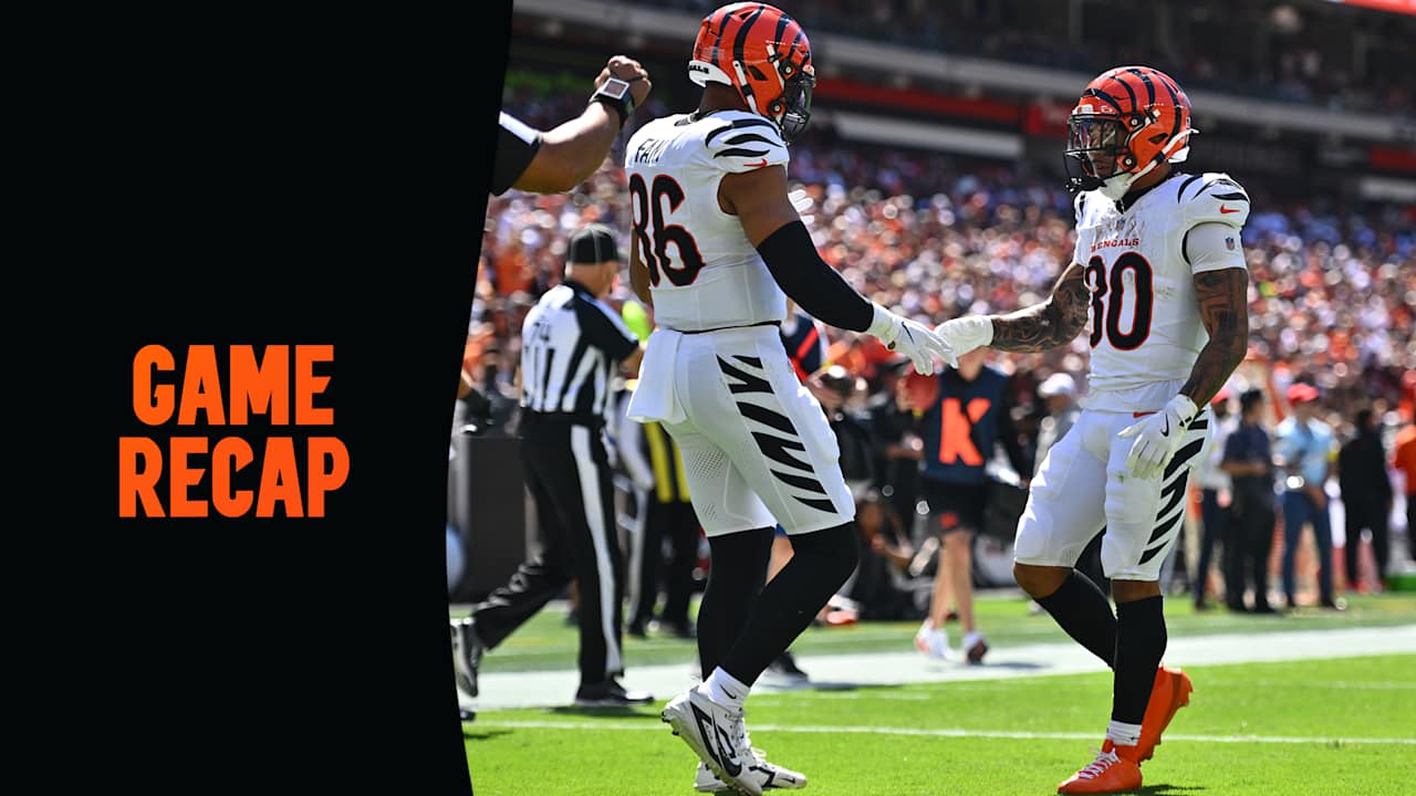 Bengals Browns Postgame Recap | Stats, Notes and Quotes