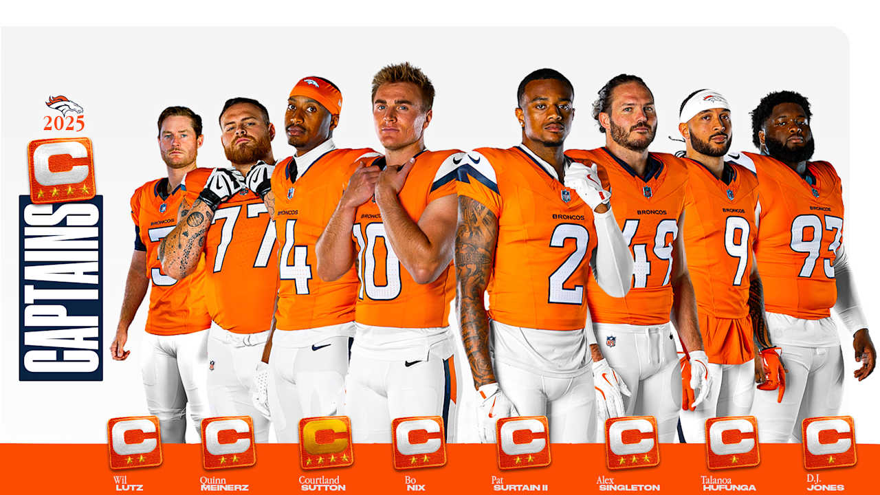 HC Sean Payton announces 2025 season captains as chosen by Broncos players