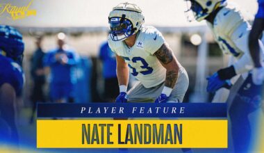 Inside linebacker Nate Landman quickly earning Rams teammates' trust reciprocated in being voted a captain