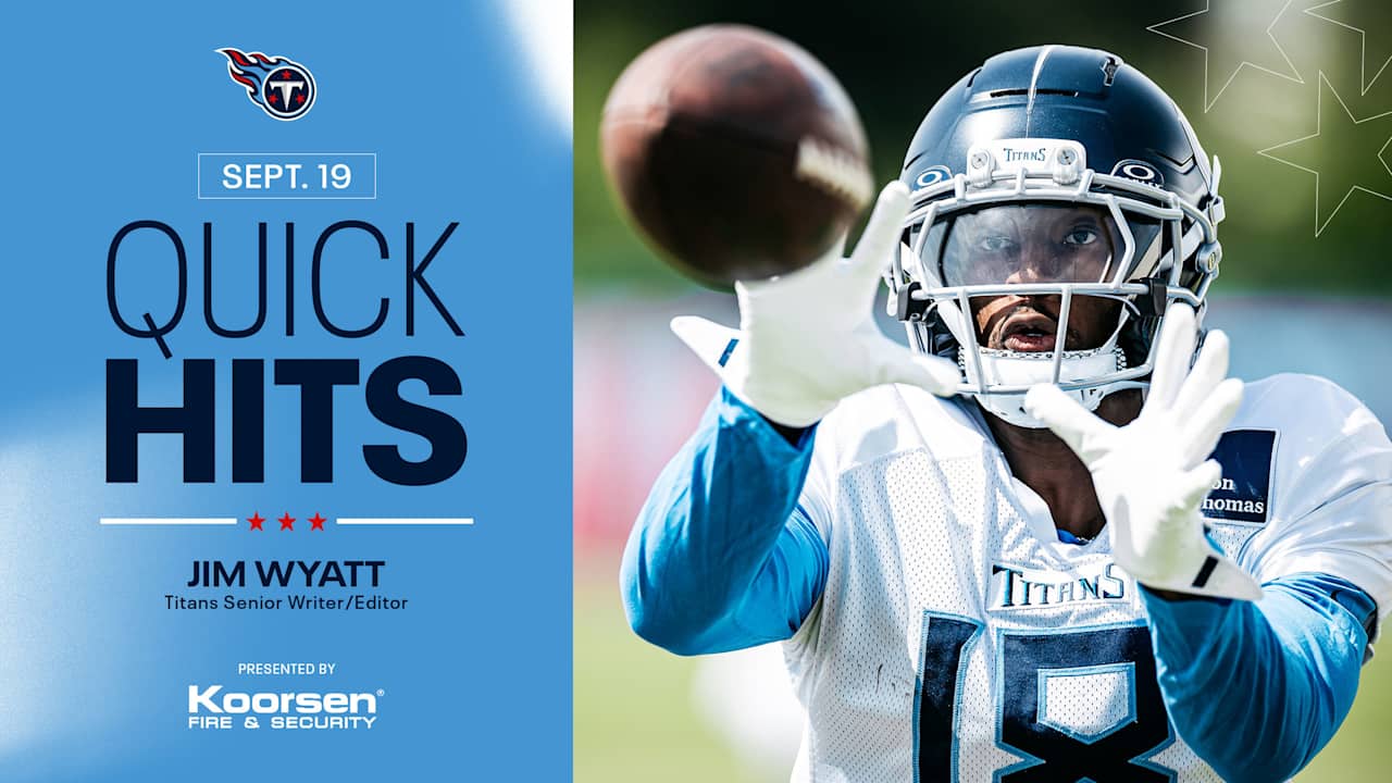 Quick Hits on the Titans After Friday's Practice 