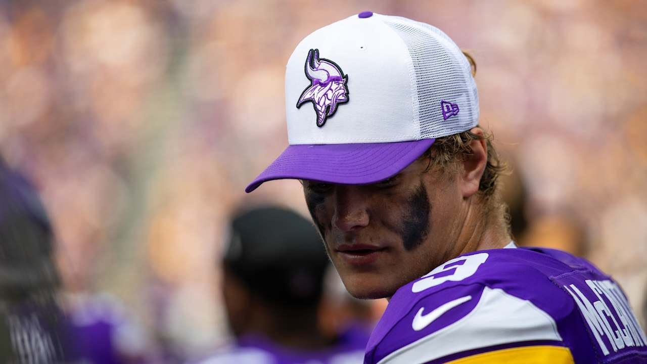 J.J. McCarthy Not Expected to Play vs. Bengals; Vikings to Prep Carson Wentz