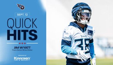 Quick Hits on the Titans After Friday's Practice 