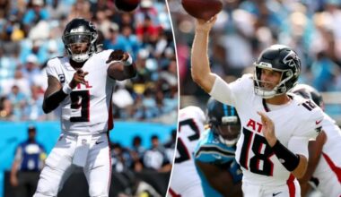 Falcons bench Michael Penix Jr. for Kirk Cousins during blowout loss