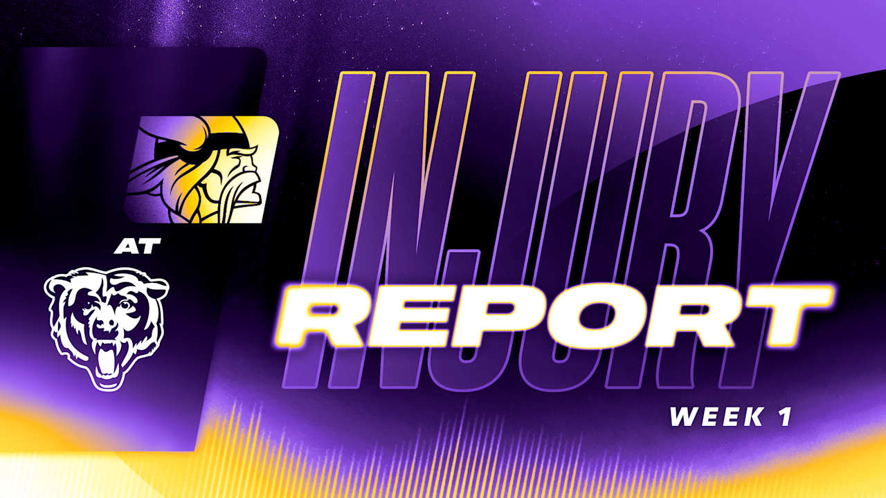Initial Vikings at Bears Injury Report for Week 1 of 2025
