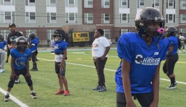 Young athletes practice on new turf field at South Philadelphia's Vare Recreation Center for first time