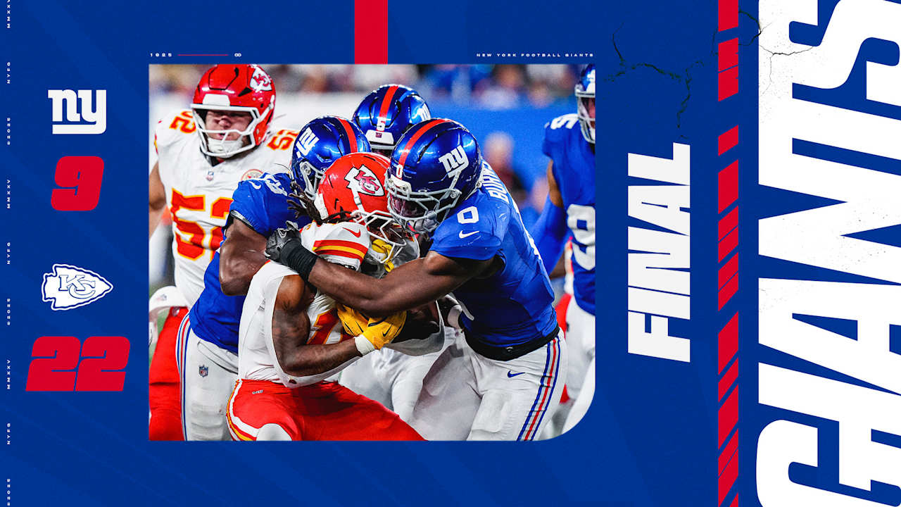 Giants fall to Chiefs, 22-9